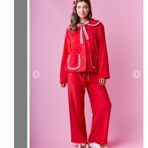 Rareraw “ Pj’s 3 “ Rareraw Merry Christmas Pajama 2 Piece Set in Fleece